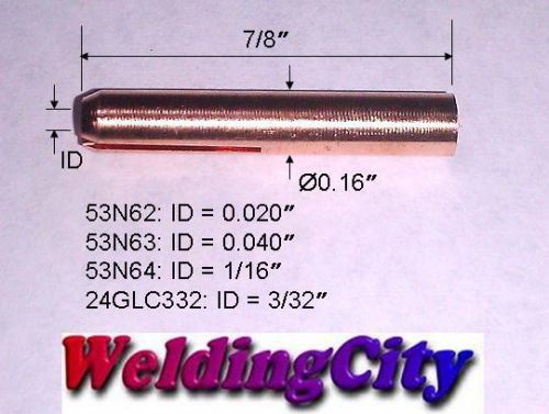 WeldingCity 5 Gas Lens Collets 53N62 (0.020&#034;) for TIG Welding Torch 24/24W