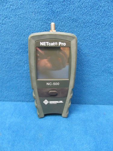 Greenlee NC-500 NETcat Pro Handheld LAN Cable Structured Wiring Troubleshooter