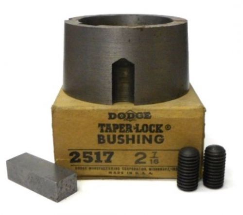 Dodge taper lock bushing 2517 **2 7/16&#034;** approx 3 3/8&#034; largest od, 1 3/4&#034; depth for sale