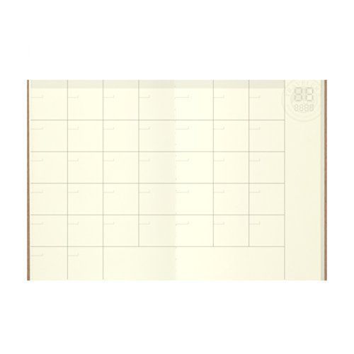 Midori Traveler&#039;s Notebook (Refill 006) Passport Size Monthly Diary