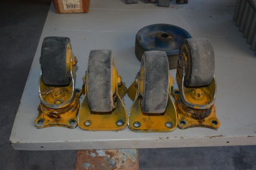 Casters rollers wheels swivel and straight table stop for sale