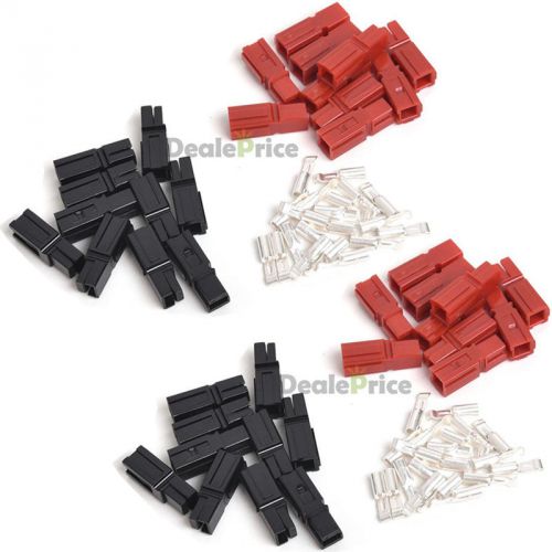 20 Pairs Red &amp; Black 45A Power Pole + 40PCS 30A Contacts for Anderson Powerpole