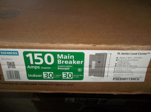 Siemens PL 150-Amp 30-Space 30-Circuit Main Breaker Indoor P3030B1150CU L29