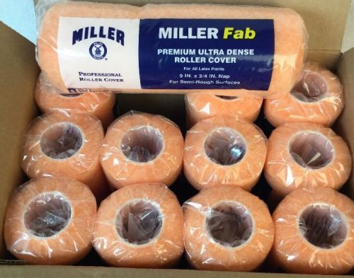 Case Of 12 Pro 3/4&#034; Nap X 9&#034; Roller Cover Miller 6422 014958064229 53WQ.5A