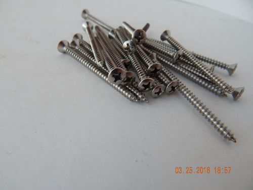 Stainless steel oval head phillips tapping screw.  6 x 2&#034;  50 pcs. new for sale