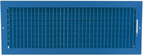 24w&#034; x 8h&#034; ADJUSTABLE AIR SUPPLY DIFFUSER - HVAC Vent Duct Cover Grille [Blue]