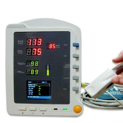 2.8&#039;&#039; TFT LCD Blood Pressure Patient Monitor 3 parameter NIBP, Spo2, PR 1.5Kg