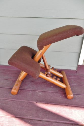 Vintage Ergonomic Varier Balans Adjustable Kneeling Chair Excellent Condition