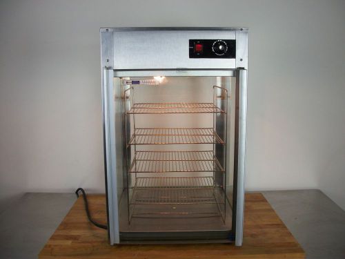 WISCO Lighted FOOD WARMING MERCHANDISER 1 DOOR Stainless CABINET 4 SHELVES 825