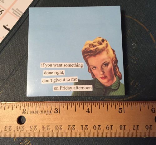 Anne Taintor Funny Sticky Notes Pad