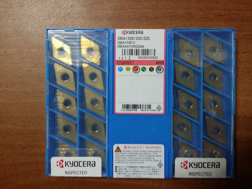 10 inserts DNGA443T00625AA A66N ***Kyocera***DNGA 150612S01525 A66N