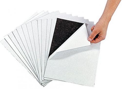 Awesome Adhesive Magnetic Sheets (12 Pack) Peel and Stick + Flexible 8 1/2 X 11