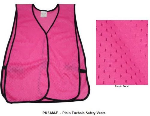 Soft Mesh Hot Pink Safety Vest - Fuchsia Pink Vests - Show Some Personality!!