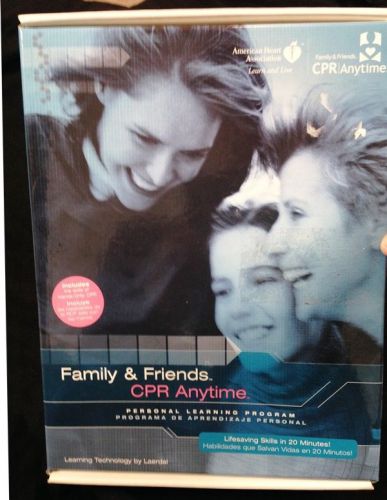 Family &amp; Friends CPR Anytime Manikin AHA DVD Kit Spanish English training