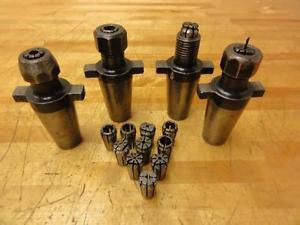 (4) tsd universal kwik-switch 200 collet holders 80235 ee 15- acura-flex af80235 for sale