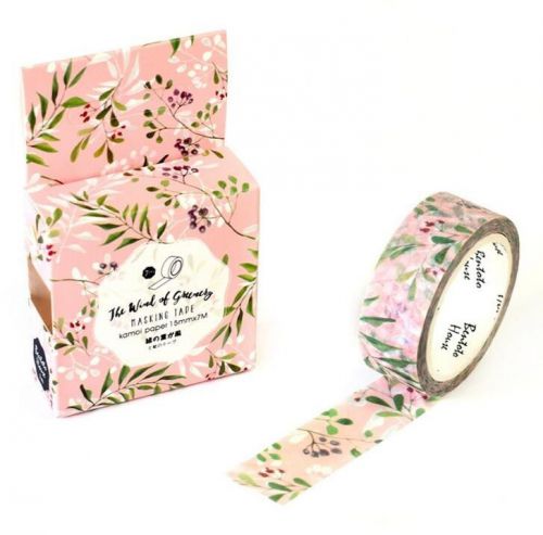 Pink Floral Washi Tape flowers masking decorative scrapbooking
