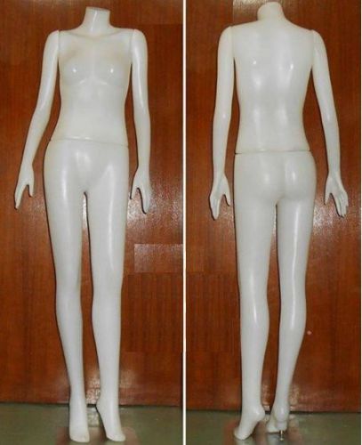 Mannequin Display Dress Form Female Realistic Plastic Torso Stand Turns New Base