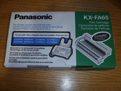 NIB Genuine Panasonic KX-FA65 Fax FILM CARTRIDGE
