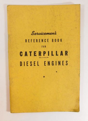 Vtg Caterpillar Tractor Repair Manual Servicemens Reference Book Diesel Engines