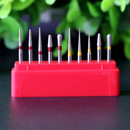 Dental Diamond Burs Drill Kit 1.6mm for High Speed Handpiece Polishing A# Fus