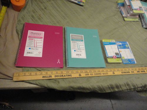 F ) Blue Sky new unused 2016 daily monthly planners, calendar refill, all seen