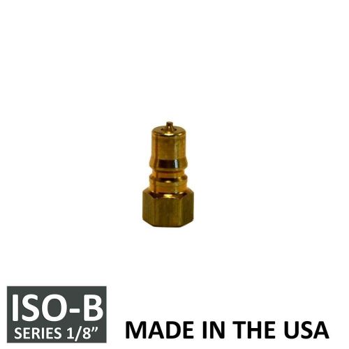 Foster FHK Series 1/8&#034; K1B Brass ISO B Hydraulic Quick Connect Coupler Plug USA