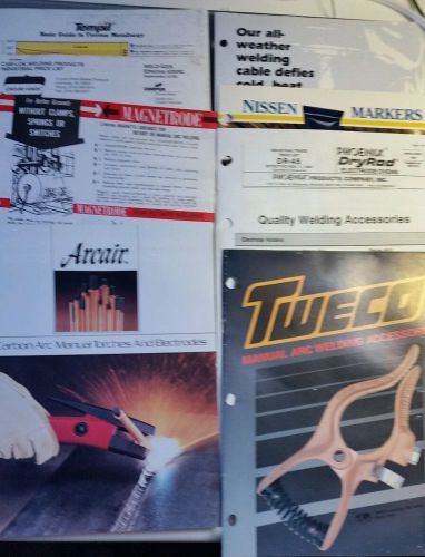 Welding tool literature lot Tweco Weld craft Cabot Arcade Safety items