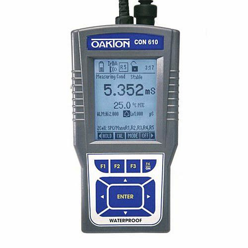 Oakton wd-35408-10 con 610 conductivity/tds/psu/res meter w/probe for sale