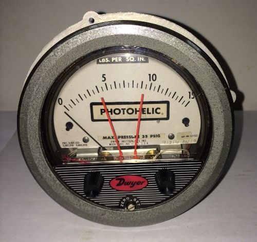 Dwyer series a3000 photohelic® pressure switch/gage a3215 for sale