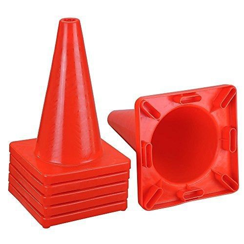 Chimaera (6-pack) traffic construction road hazard reflective safety cone 18&#034; for sale