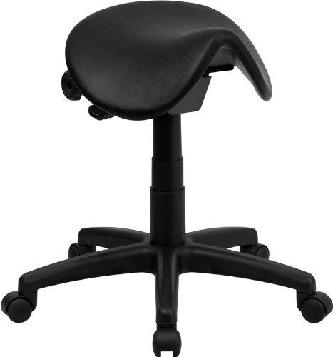 Flash furniture wl-915mg-gg backless saddle stool for sale