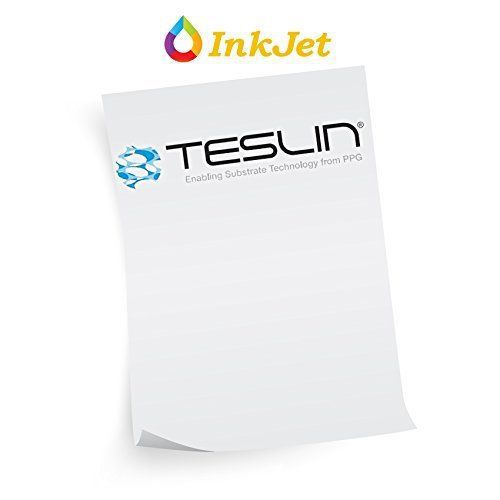 Pack Of 5 Teslin174; Synthetic Paper For Inkjet Printers Waterproof Full Sheet