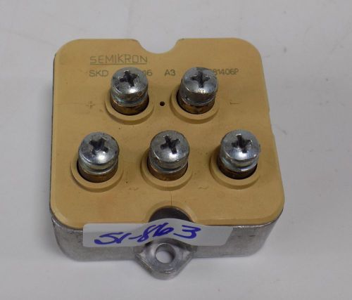 SEMIKRON SKD 50/16 A3 DIODE BRIDGE RECTIFIER MODULE 981406P