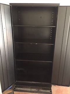 Metal storage cabinet 72&#034; high (Black)
