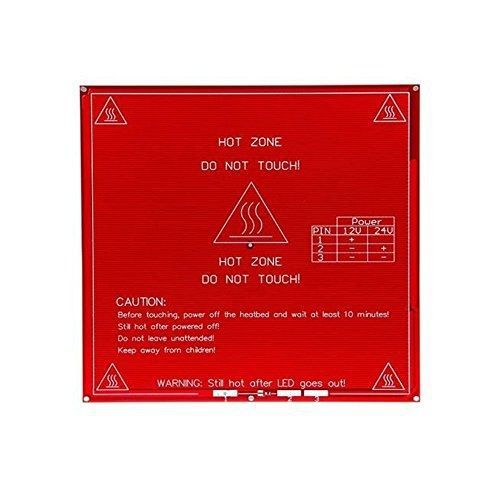 Solu ® Reprap PCB Heatbed MK2B Dual Power 12/24V Hotbed Hot Plate Prusa Mendel//