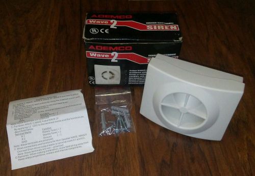 ADEMCO WAVE 2 INDOOR ELECTRONIC SIREN HONEYWELL VISTA ALARM SYSTEM NEW NIP 106DB