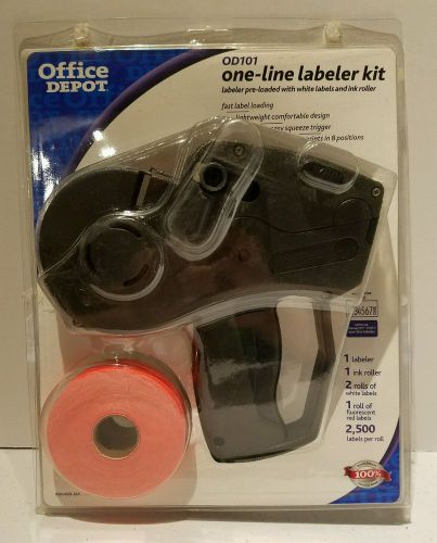 Office Depot OD101 Pricemarker Kit Price Gun Tagger Marker One Line Labeler