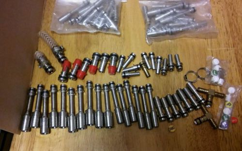Restaurant drink machine parts. Stainless. Approx. 64 pieces.