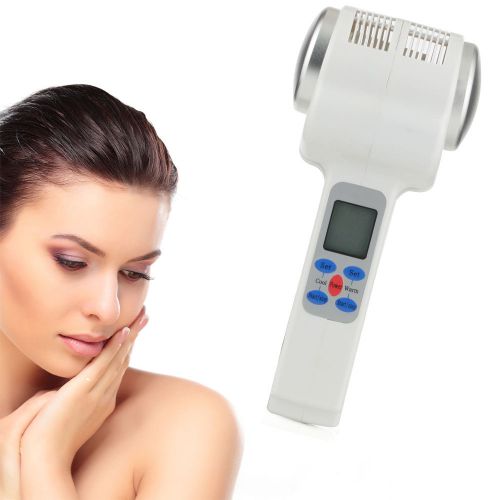 New Hot Cold Hammer Ultrasonic Facial Firm Vibration Skin Rejuvenation Masseager