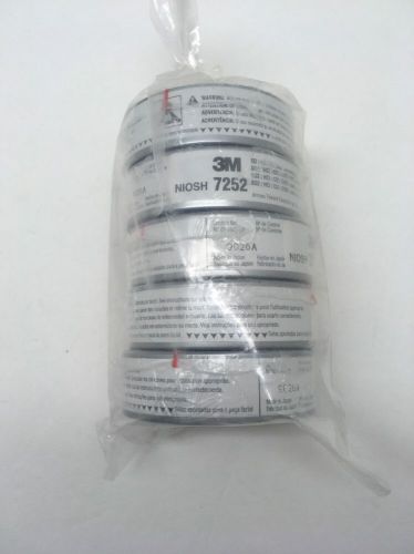 3M 7252 QTY 5 ACID GAS CARTRIDGES FILTERS FOR 7000 SERIES MASK RESPIRATOR