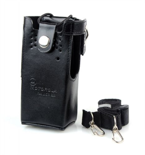 Hard Leather Case Radio Holder for Motorola GP328 PRO5150 HT1550 PRO5150+Sling