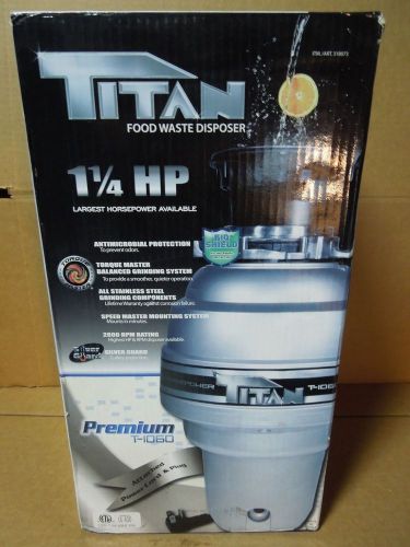 Titan Premium T-1060 1/4 HP High Torque Kitchen In Sink Food Waste Disposer 1.25