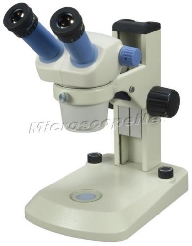Professional zoom 10x-45x binocular stereo microscope with two led lights for sale