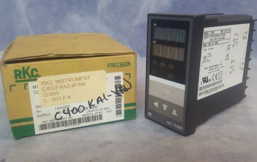 NEW RKC Instrument Temperature Control REX-C400 Controller C400FKA3-M*AN NOS