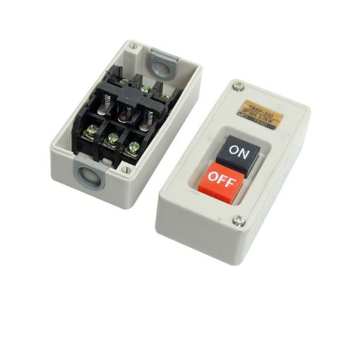 Uxcell 3p 3 phase 30a 3.7kw self lock on/off power pushbutton switch tbsp-330 for sale