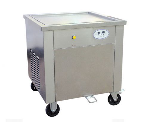 110V 1800W 50*50 Single square pan frozen rolling fried ice cream machine