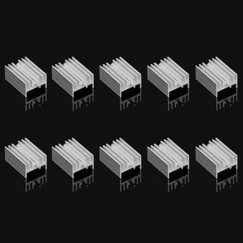 10Pcs TO-220 Aluminum Heatsink Transistor Radiator Heatsink Cooler Cooling 21MM
