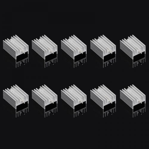 10Pcs TO-220 Aluminum Heatsink Transistor Radiator Heatsink Cooler Cooling 21MM