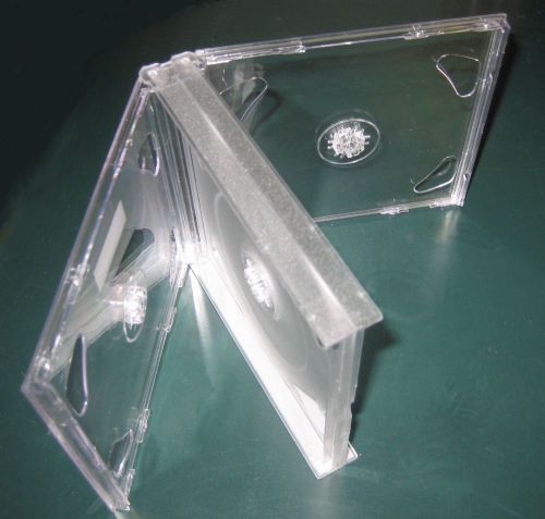 50 New High Quality Rare Multi-4 Quad CD Jewel Case w/Clear Tray, Assembled GF4