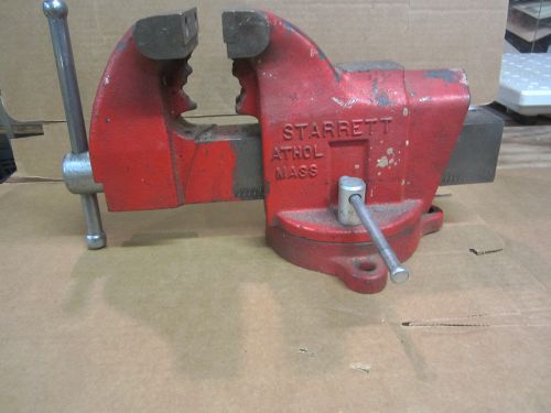 Vintage starrett swivel bench vice - 5&#034; jaws 014 for sale